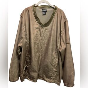 Top Flite Men’s Tan Windbreaker Golf Jacket